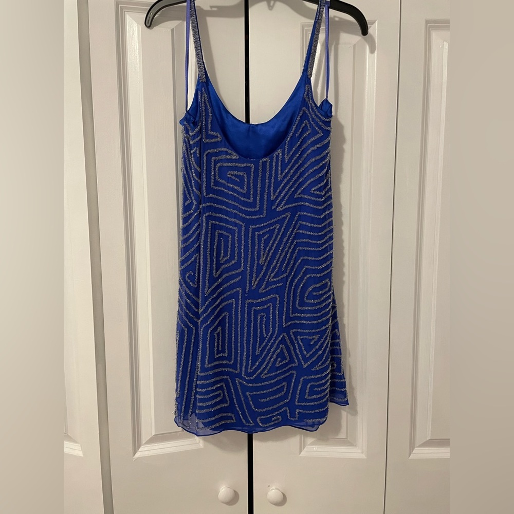 Blue Parker mini dress